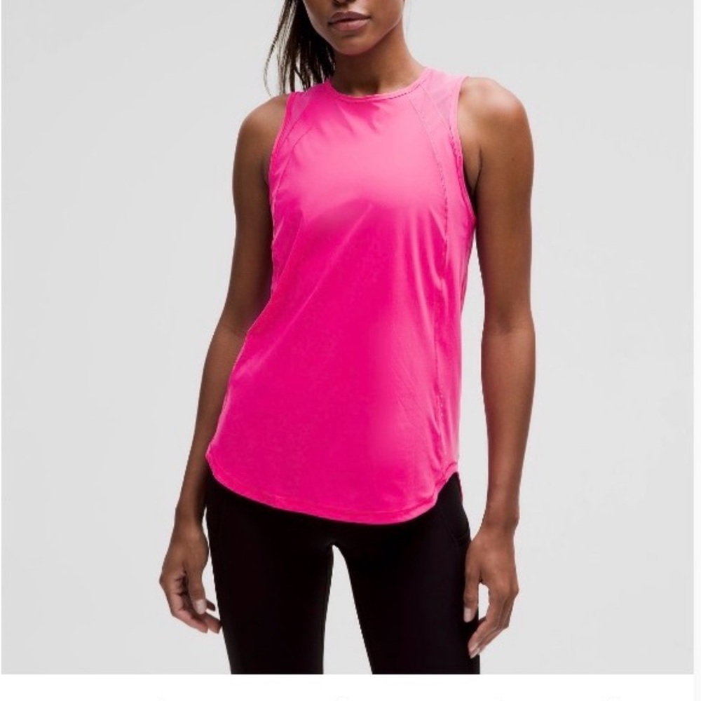 Lululemon Athletica sonic Pink sculpt tank Top